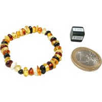 Armband "Scheibchen", ca. 14 cm, Bernstein