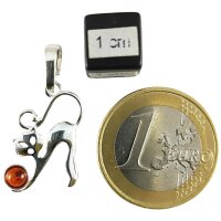 Anhänger "Katze", Bernstein, ES