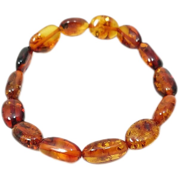 Armband "Böhnchen", Bernstein