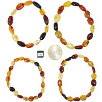 Armband "Böhnchen", Bernstein