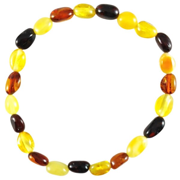 Armband "Böhnchen", Bernstein