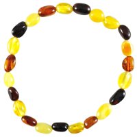 Armband "Böhnchen", Bernstein