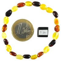 Armband "Böhnchen", Bernstein