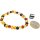 Armband "barock", Bernstein