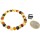 Armband "barock", Bernstein