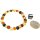Armband "barock", Bernstein