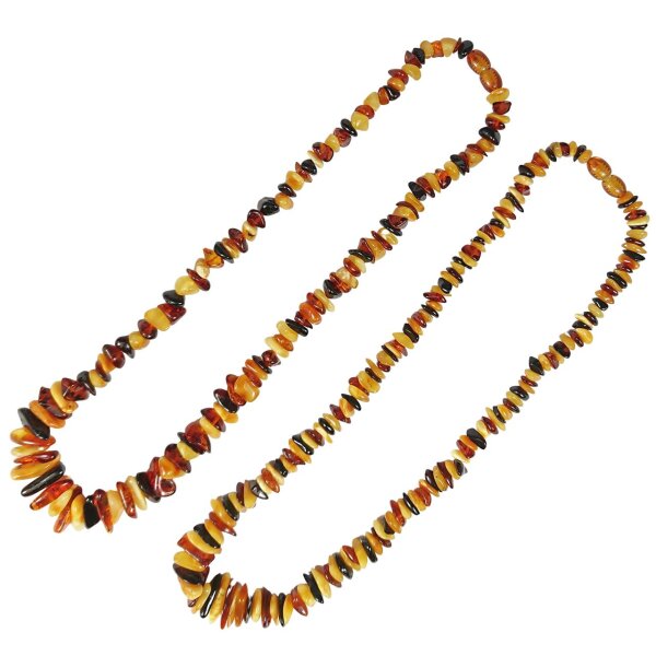 Kette "Splitter", Bernstein, ca. 45 cm