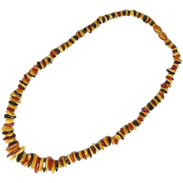 Kette "Splitter", Bernstein, ca. 45 cm