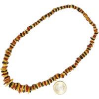 Kette "Splitter", Bernstein, ca. 45 cm