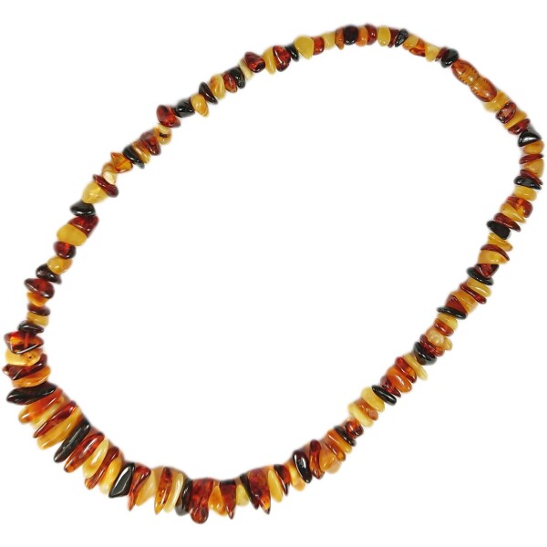 Kette "Splitter", Bernstein, ca. 45 cm
