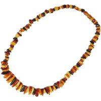Kette "Splitter", Bernstein, ca. 45 cm