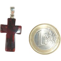 Anhänger "Kreuz", Bernstein, ES