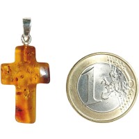 Anhänger "Kreuz", Bernstein, ES