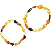 Armband "Böhnchen", Bernstein