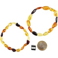 Armband "Böhnchen", Bernstein