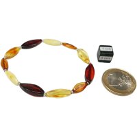 Armband "Navette", Bernstein