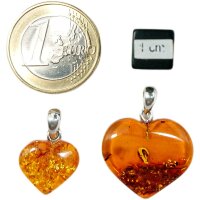 Anhänger "Herz", Bernstein, ES