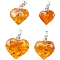 Anhänger "Herz", Bernstein, ES