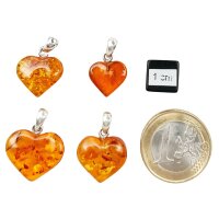 Anhänger "Herz", Bernstein, ES