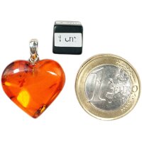 Anhänger "Herz", Bernstein, ES
