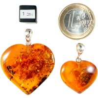 Anhänger "Herz", Bernstein, ES