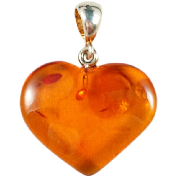 Anhänger "Herz", Bernstein, ES