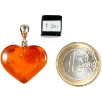 Anhänger "Herz", Bernstein, ES