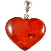 Anhänger "Herz", Bernstein, ES