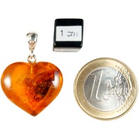 Anhänger "Herz", Bernstein, ES