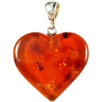 Anhänger "Herz", Bernstein, ES