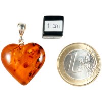 Anhänger "Herz", Bernstein, ES