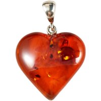 Anhänger "Herz", Bernstein, ES
