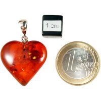 Anhänger "Herz", Bernstein, ES