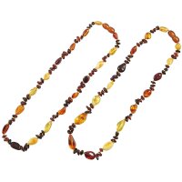 Kette, Bernstein, ca. 42 cm