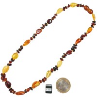 Kette, Bernstein, ca. 42 cm