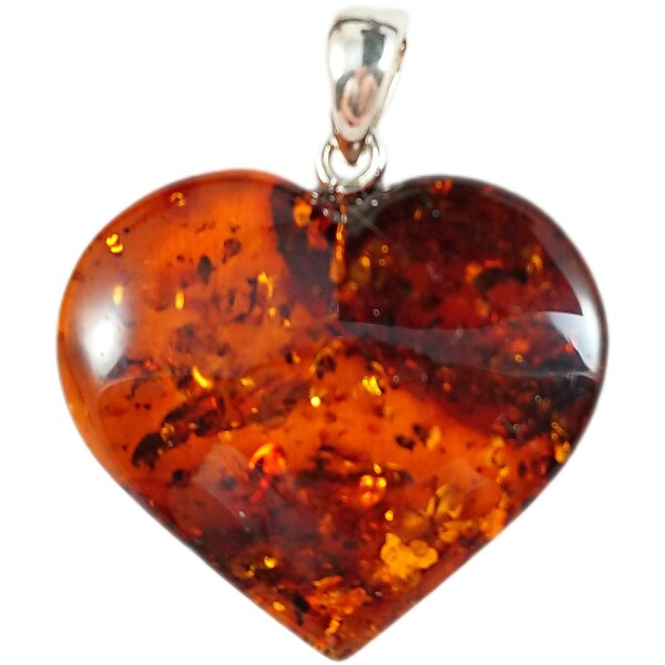 Anhänger "Herz", Bernstein, ES