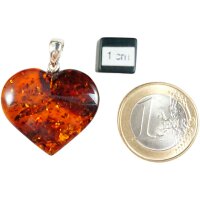 Anhänger "Herz", Bernstein, ES