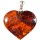 Anhänger "Herz", Bernstein, ES