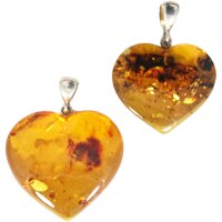 Anhänger "Herz", Bernstein, ES