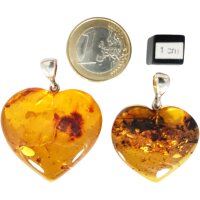 Anhänger "Herz", Bernstein, ES