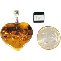 Anhänger "Herz", Bernstein, ES