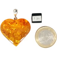 Anhänger "Herz", Bernstein, ES