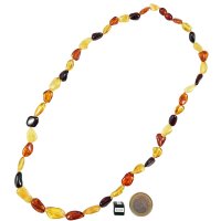 Kette, Bernstein, ca. 60-65 cm