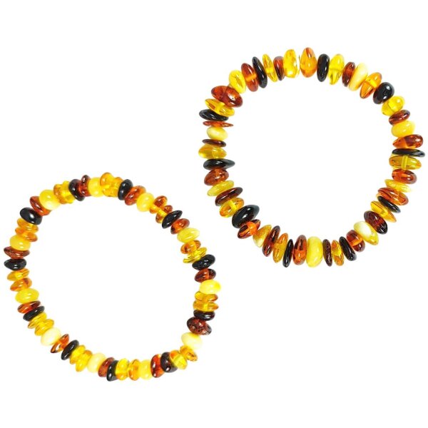 Armband,"Scheibchen/barock, bunt", Bernstein
