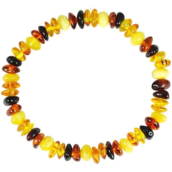 Armband,"Scheibchen/barock, bunt", Bernstein
