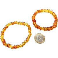 Armband,"Scheibchen/barock, einfärbig", Bernstein