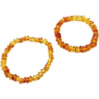 Armband,"Scheibchen/barock, einfärbig", Bernstein