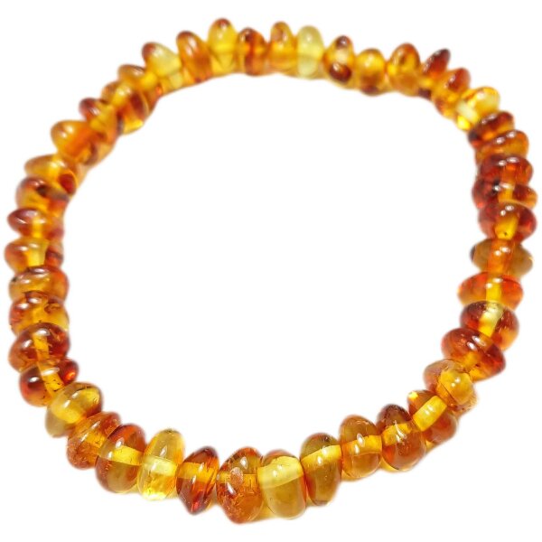 Armband,"Scheibchen/barock, einfärbig", Bernstein