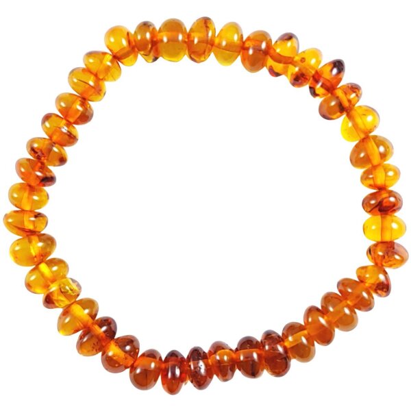 Armband,"Scheibchen/barock, einfärbig", Bernstein