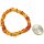 Armband,"Scheibchen/barock, einfärbig", Bernstein